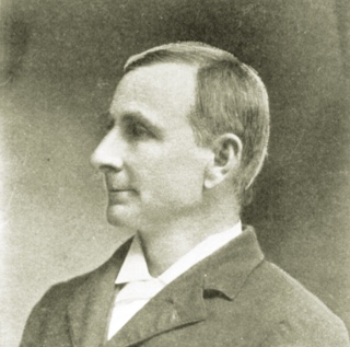 A black and white portrait of Ӱɴý founder Addison Clark in 1897